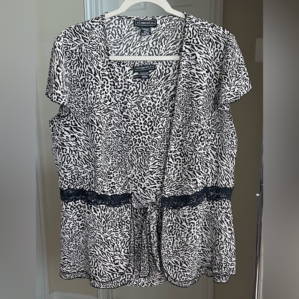 Elementz Zebra Print 2-Piece Top